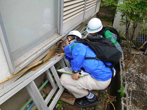 熊本地震の被災地で活動する東京都職員 熊本地震の被災地で活動する東京都職員