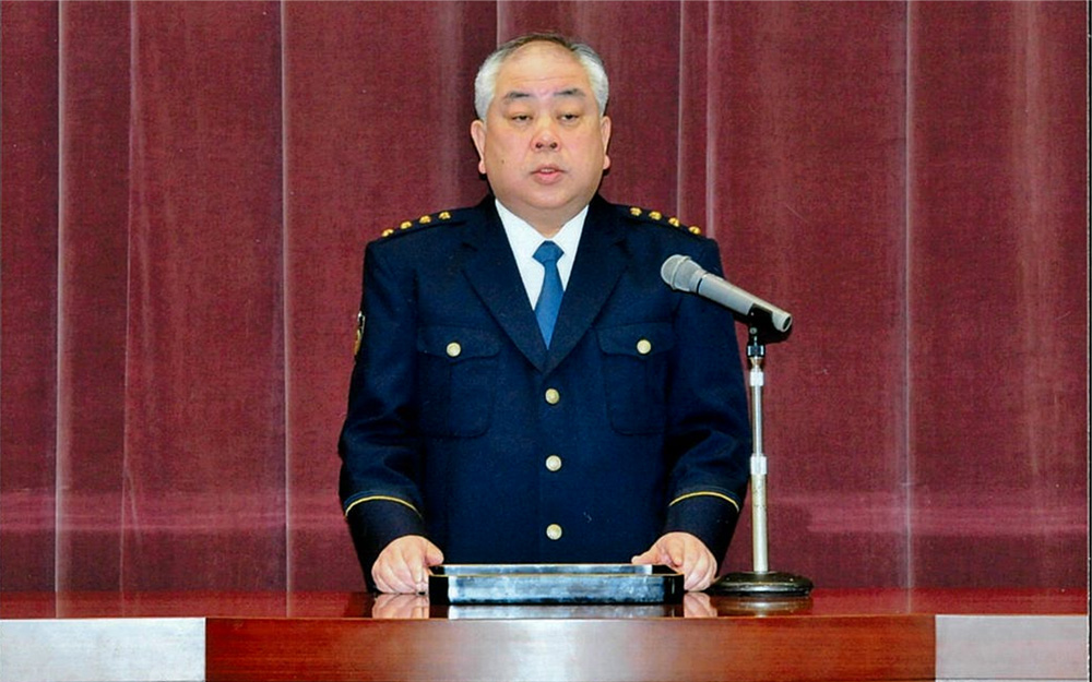 2010年、部門別年間業績優秀警察署に対する警視総監表彰の様子