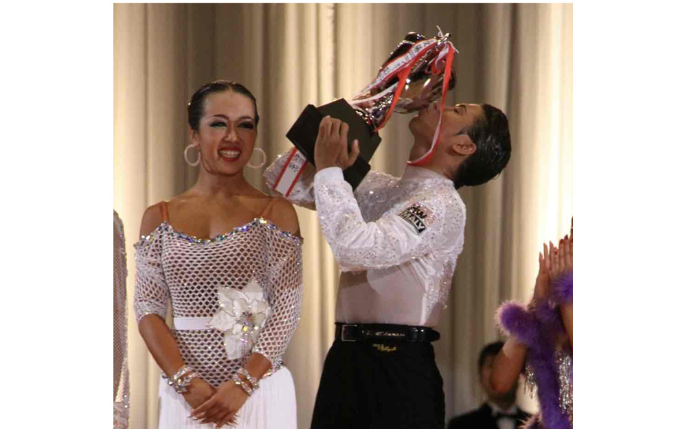2014年統一全日本ダンス選手権の表彰式で