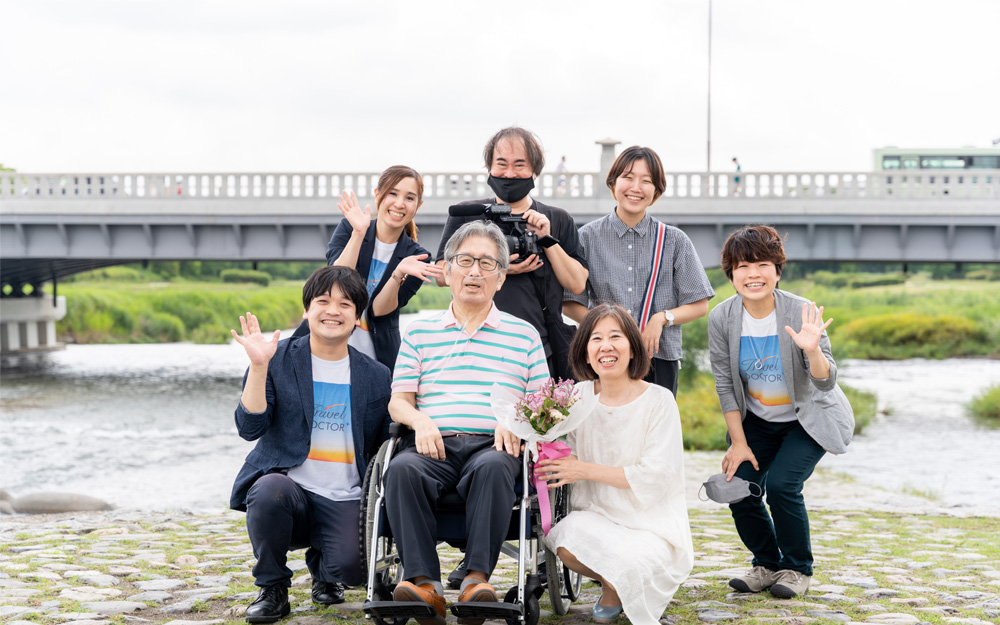 ご夫妻が初めて出会った思い出の地、“京都”を巡った末期の肺がんの男性)