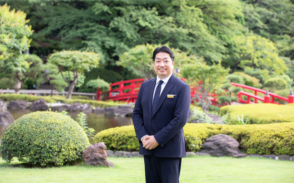 約2万坪もの広大な敷地、そこに広がる日本庭園……このスケールを生かしたユニークネスがホテルニューオータニの一番の強み